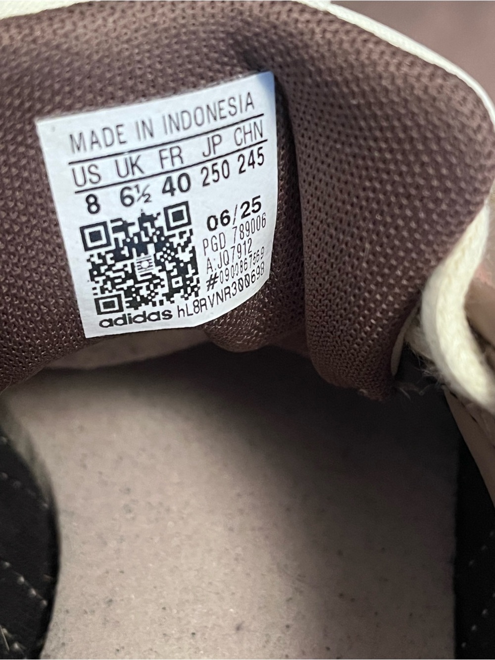 Adidas Brown and White Classic Sneakers Sz 8 - Picture 7 of 7